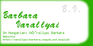 barbara varallyai business card